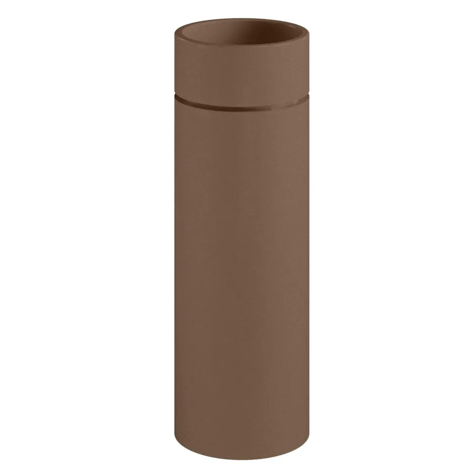 Vapaasti seisova pesuallas Kerasan Oke, lattiaviemäri P-trap, ø30x88.5cm