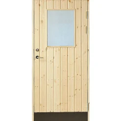 Varaston ovi Jabo 18° suora paneeli 80x190cm 2-lasi oikea