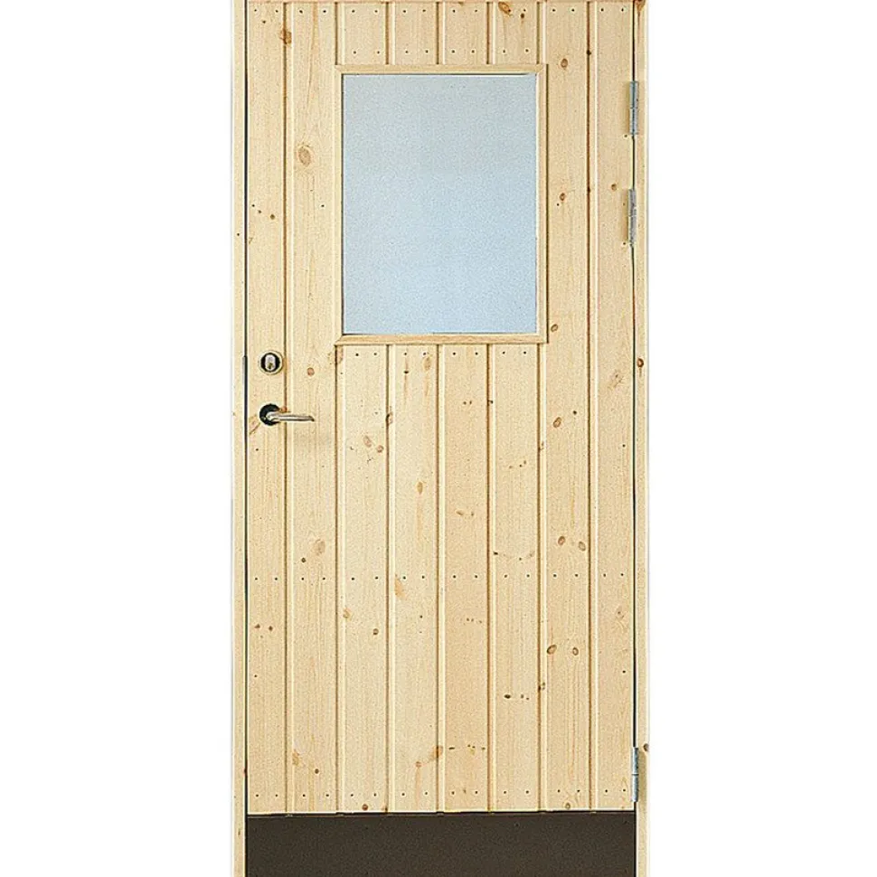 Varaston ovi Jabo 18° suora paneeli 80x190cm 2-lasi oikea