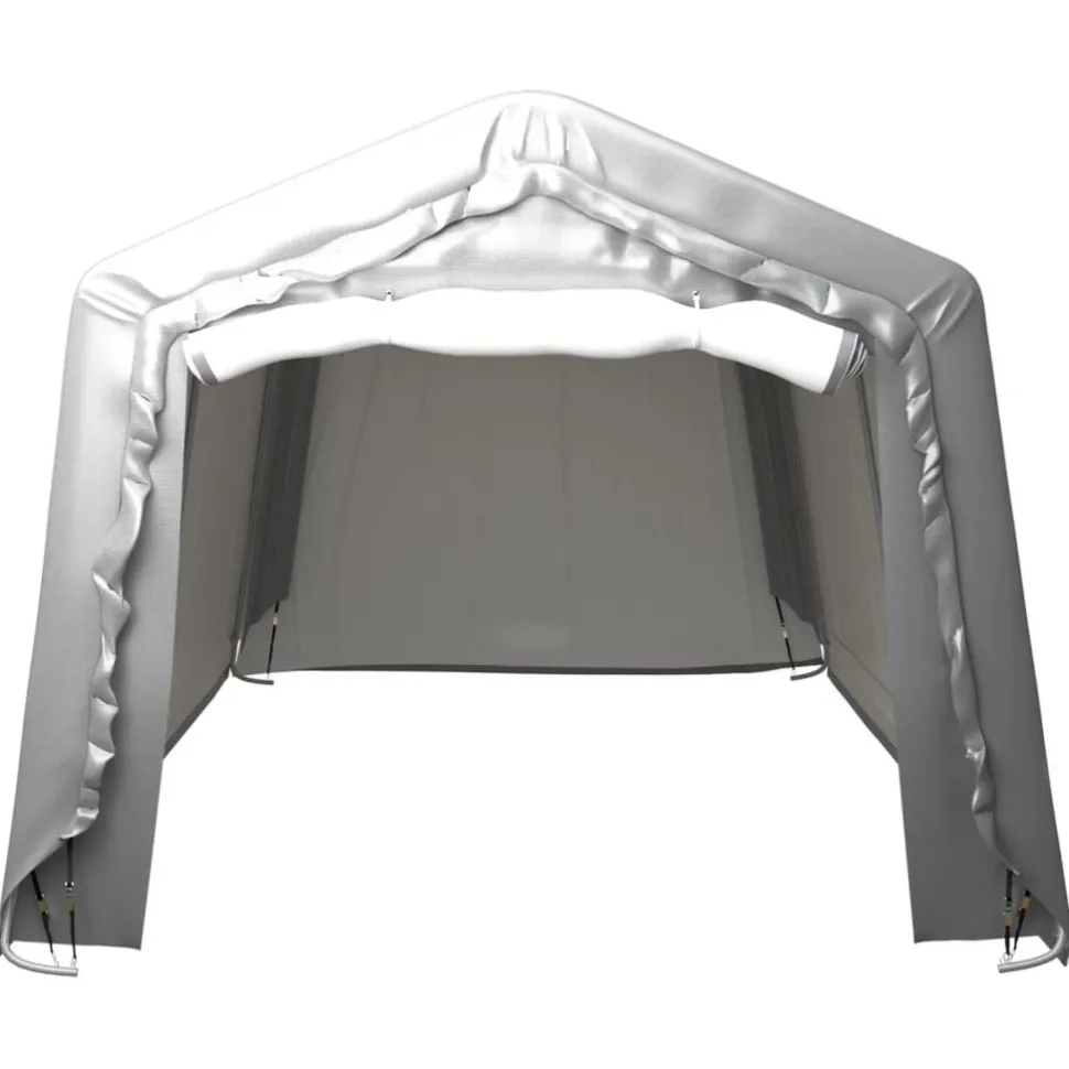 Varastoteltta 300x600 cm teräs harmaa (79588)