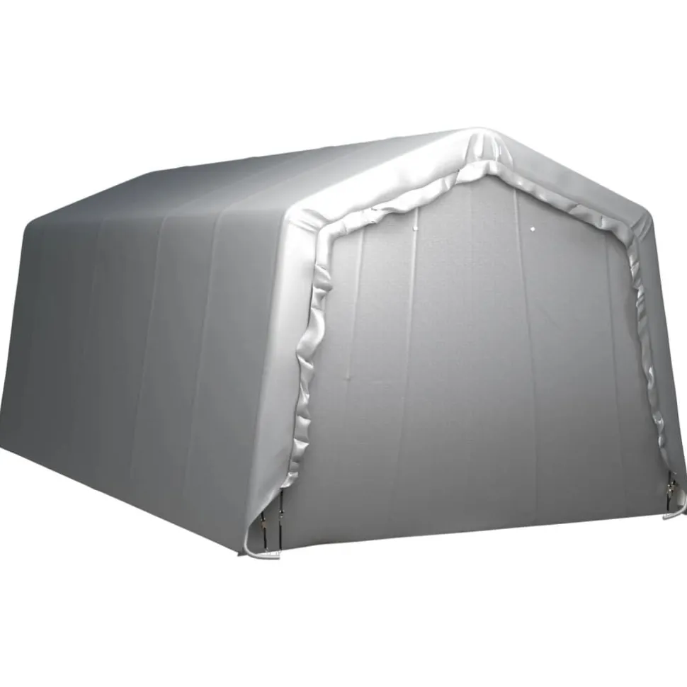 Varastoteltta 300x600 cm teräs harmaa (79588)