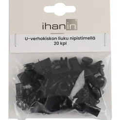 Verhokiskon pyöröliuku nipistimellä Ihanin, 20kpl