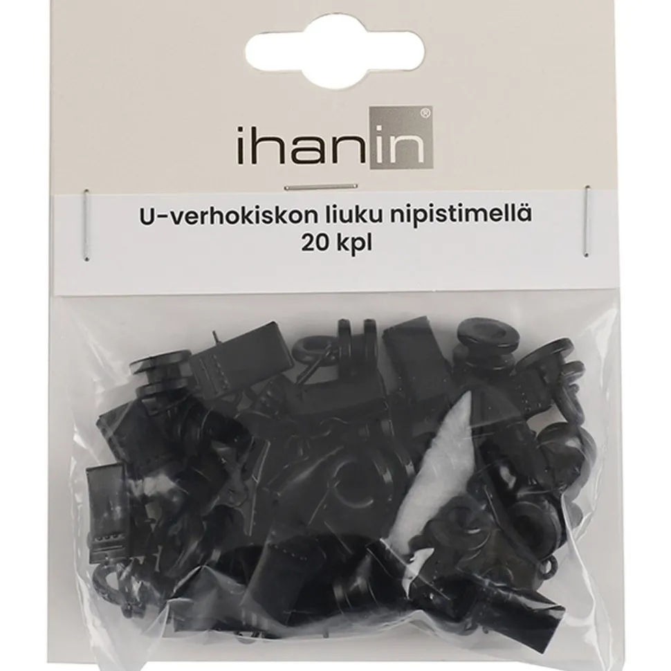 Verhokiskon pyöröliuku nipistimellä Ihanin, 20kpl