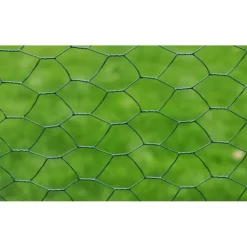 Verkkoaita galvanoitu teräs kuusikulmiokuvio 1x25m vihreä