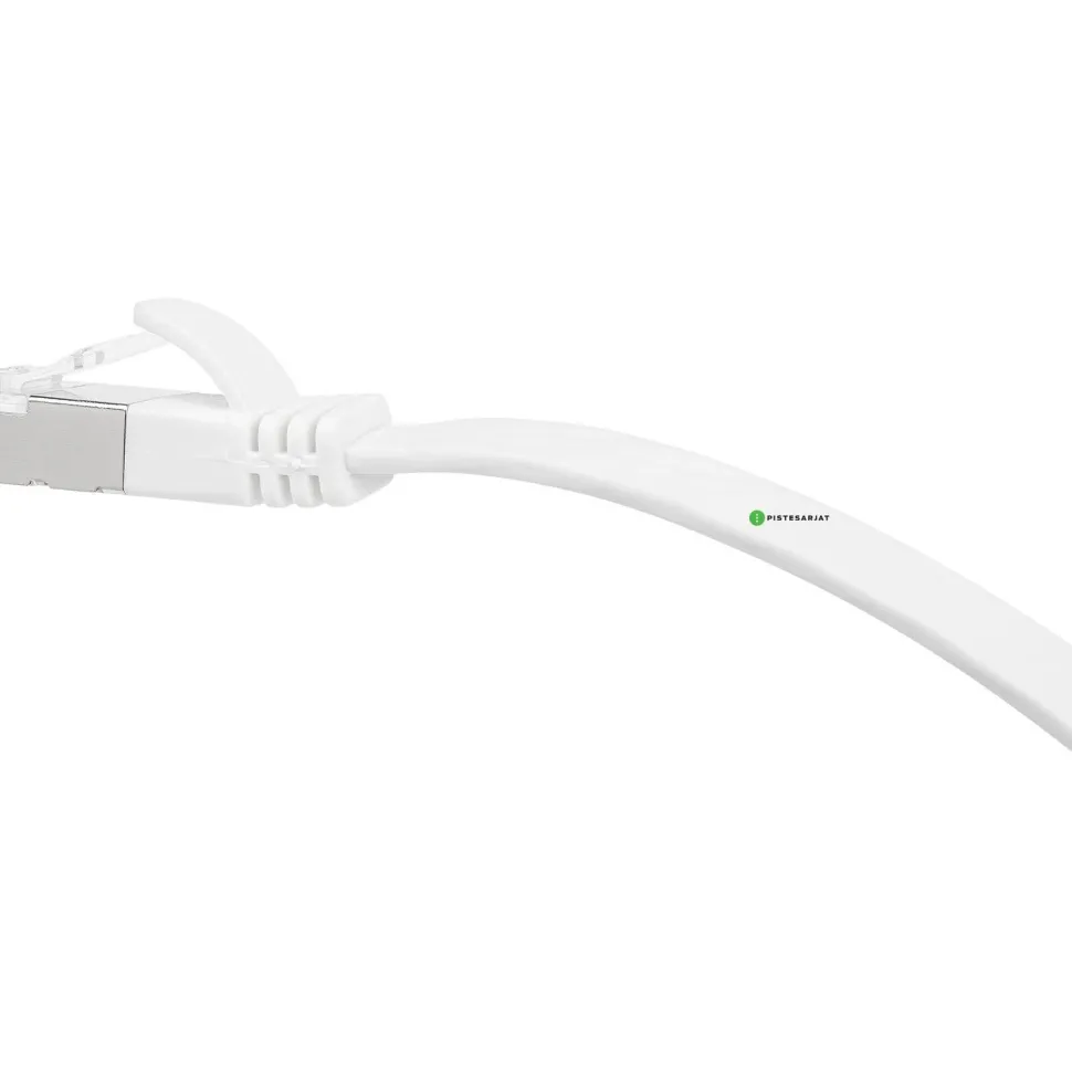 Verkkokaapeli Pistesarjat Cat6a U/FTP Latta, valkoinen, eri pituuksia