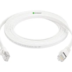 Verkkokaapeli Pistesarjat Cat6a U/FTP Latta, valkoinen, eri pituuksia
