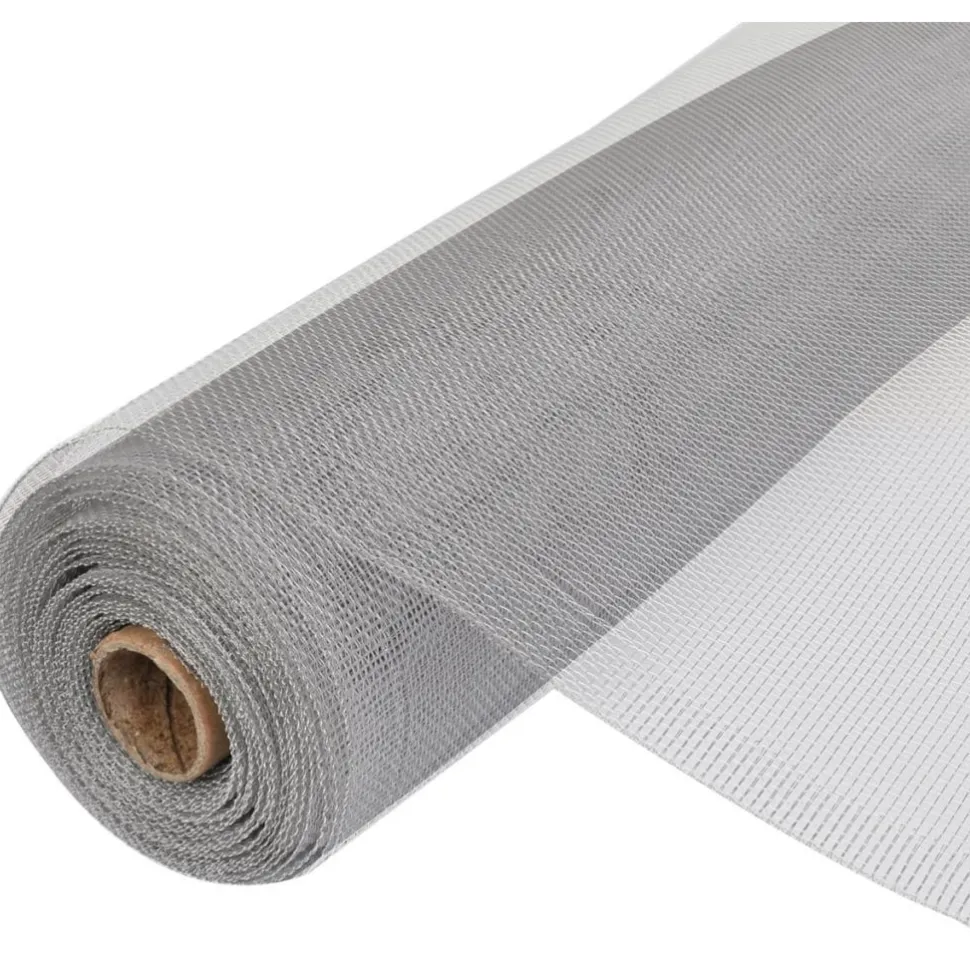 Verkkosuoja alumiini 100x500cm hopea