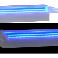Vesiputous RGB LED-valoilla ruostumaton teräs eri kokoja