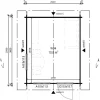Vierasmaja LP Garden V-M, 10m², harjakatto