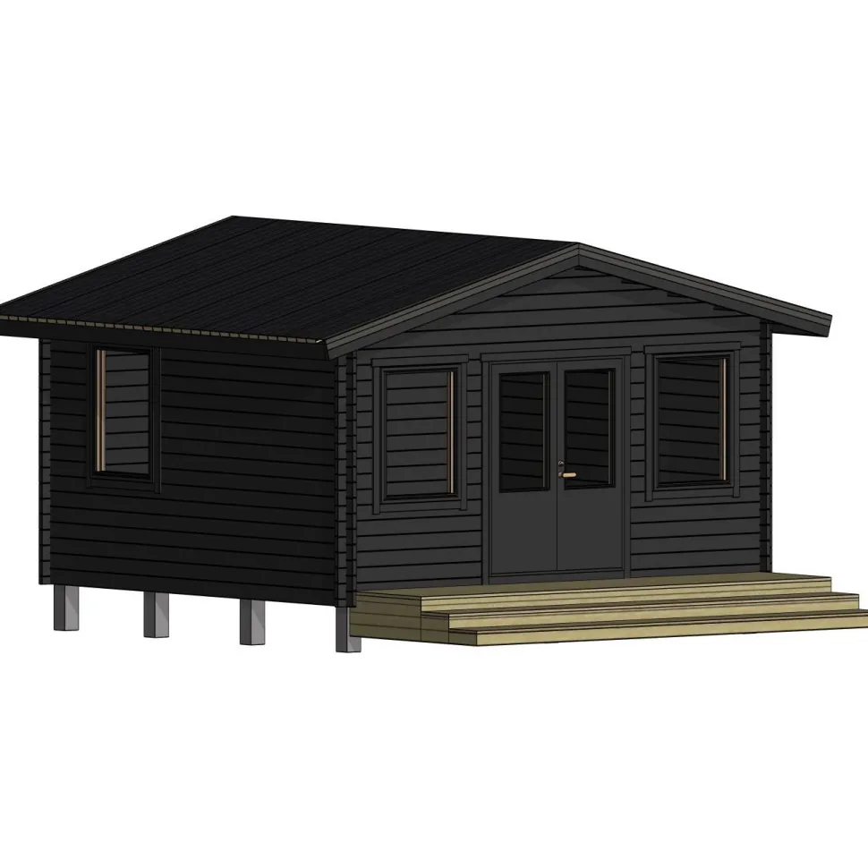 Vierasmaja LP Garden V-XL, 20m², harjakatto