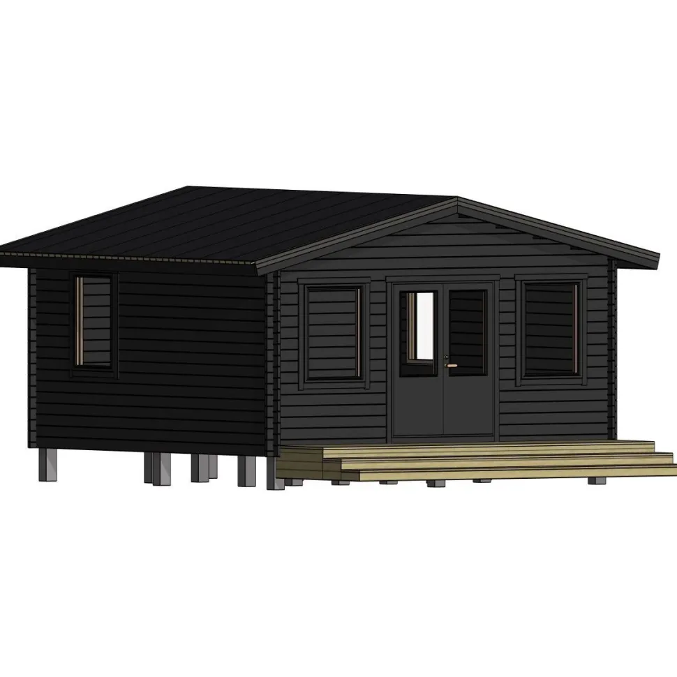 Vierasmaja LP Garden V-XXL, 25m², harjakatto