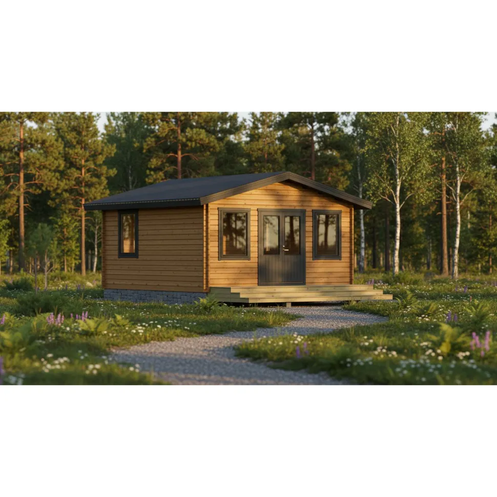 Vierasmaja LP Garden V-XXL, 25m², harjakatto