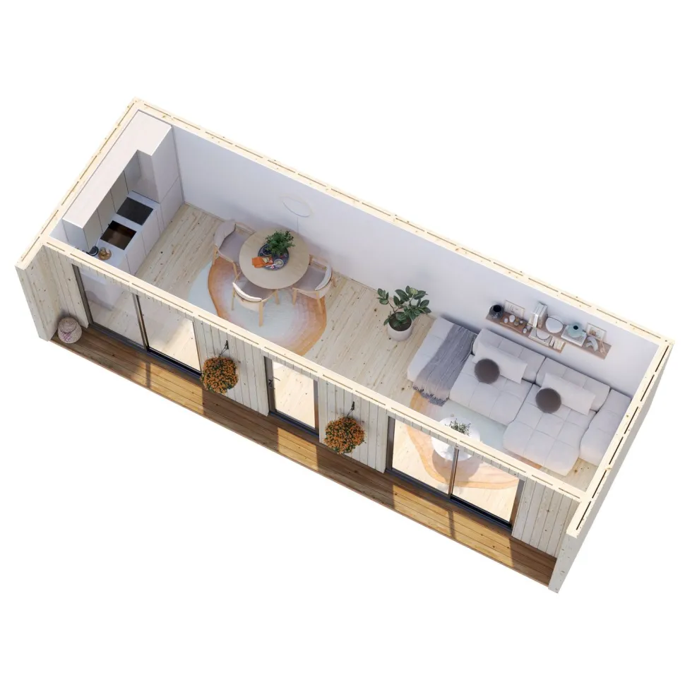 Vierasmaja Palmako Rebekka 22,4 m2, puuvalmis
