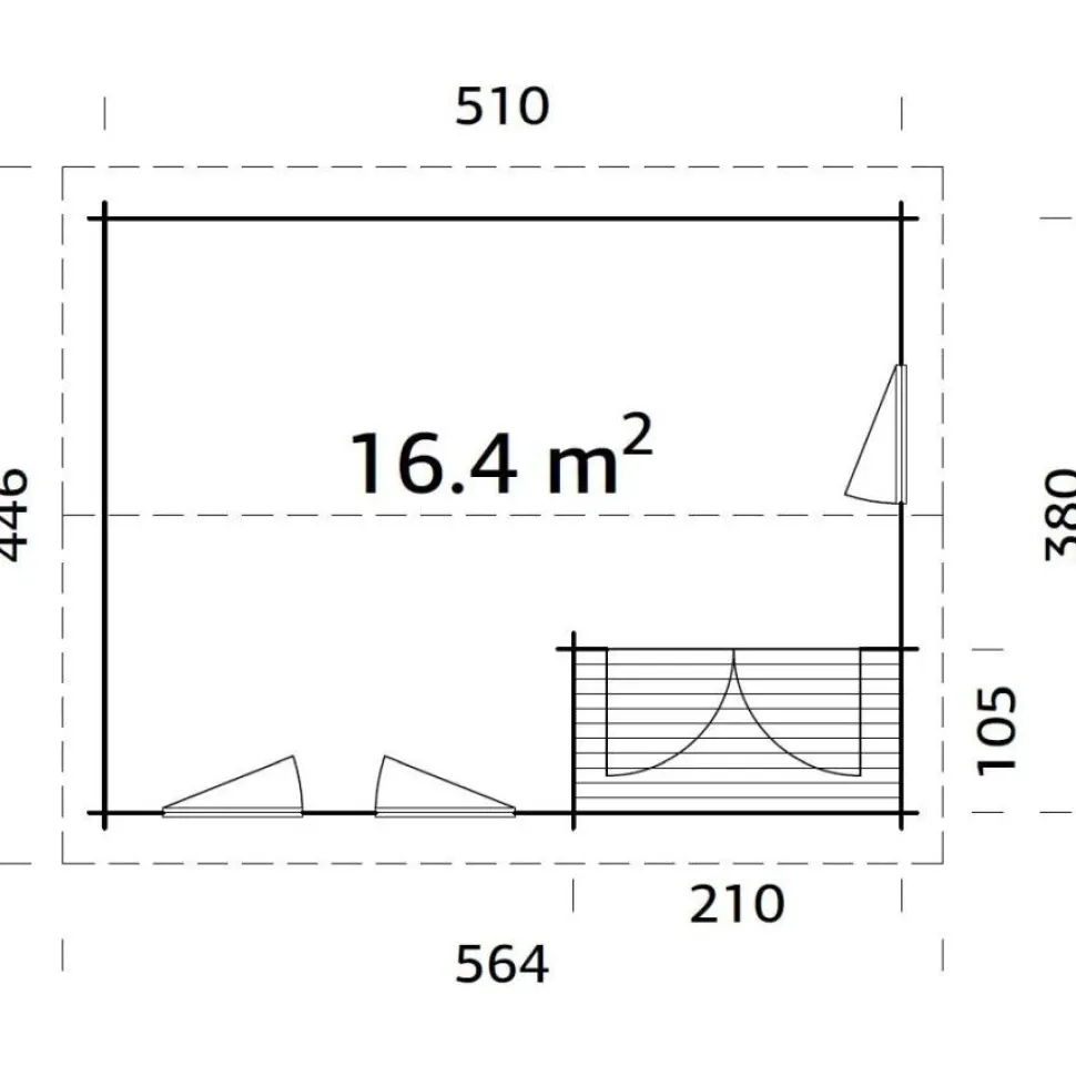 Vierasmaja Palmako Susanna 16,4 m²