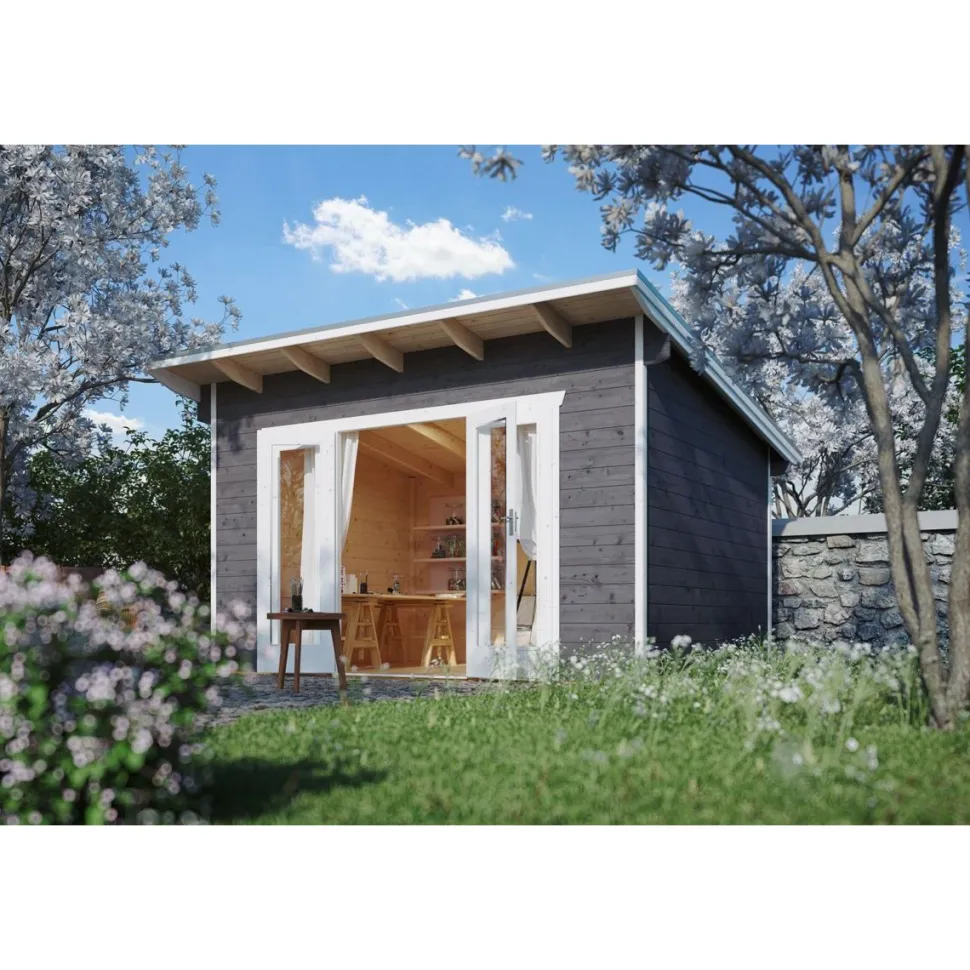 Vierasmaja Skan Holz Ostende 1 8,8m² harmaa