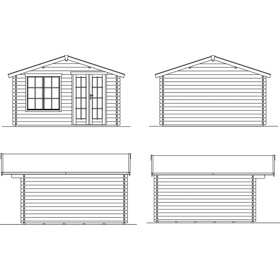 Vierasmaja Skan Holz Stavanger 2 14,4m²