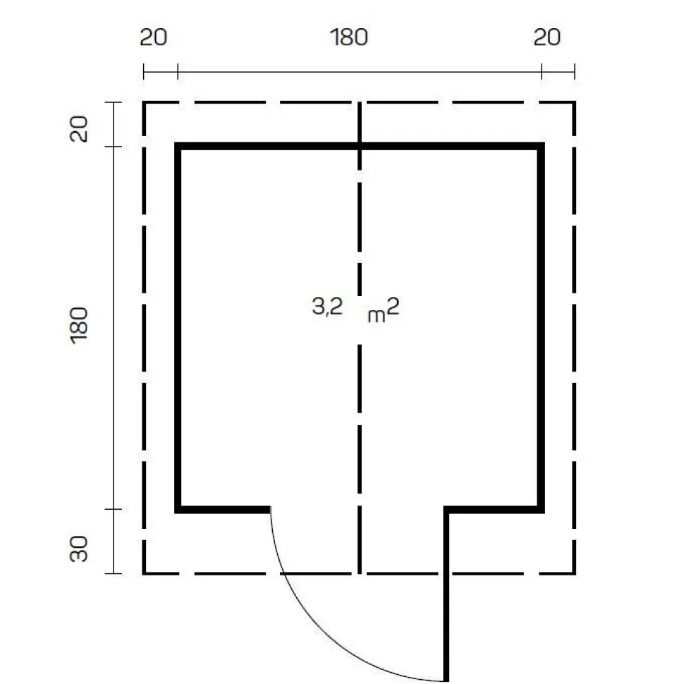 Vierasmaja Tene Betty, 3.2m²