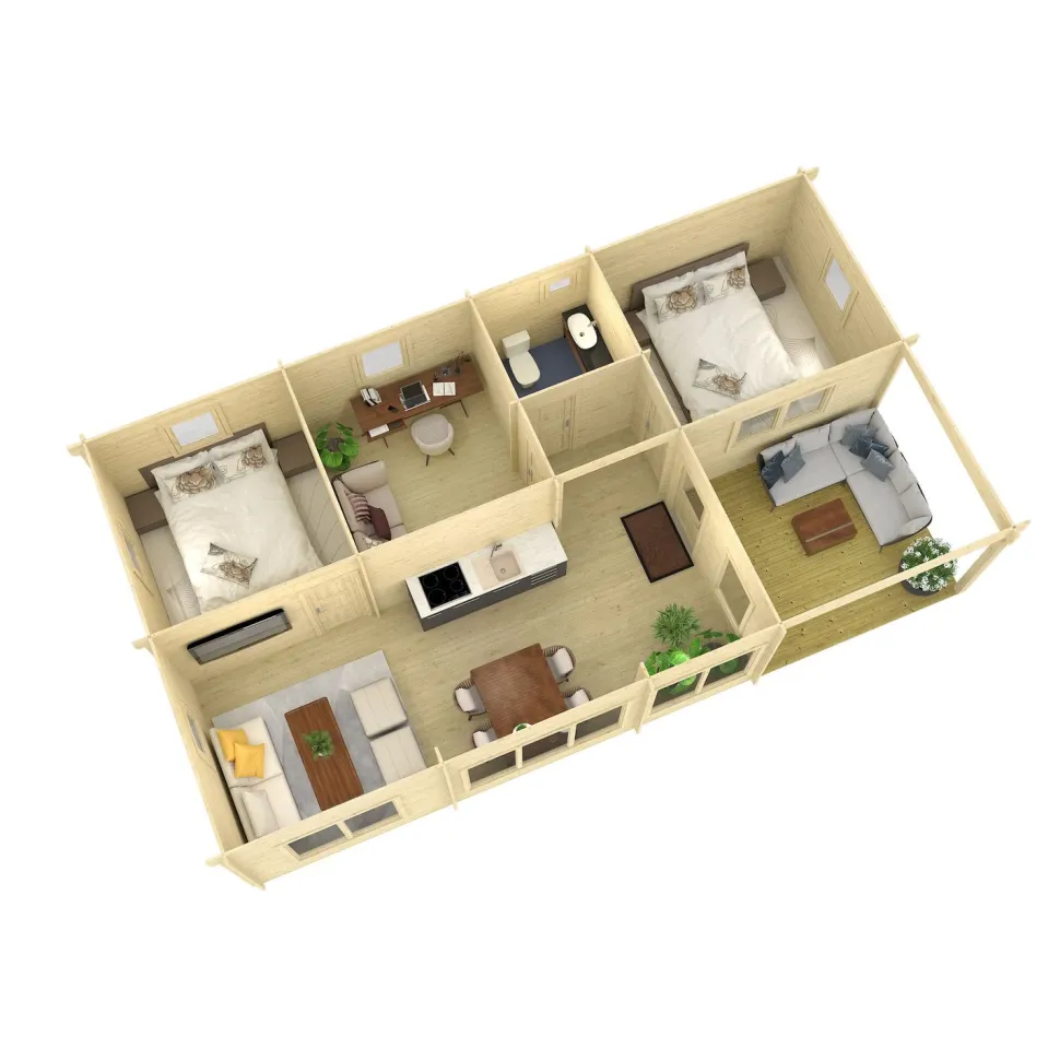 Vierasmökki Tene Teide, 59.2m²
