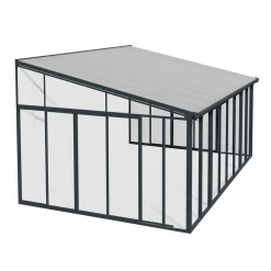 Viherhuone Palram-Canopia SanRemo Veranda, 16.5m², 4x4.25ft, harmaa