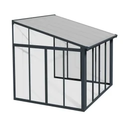 Viherhuone Palram-Canopia SanRemo Veranda, 9.2m², 3x3.05ft, harmaa