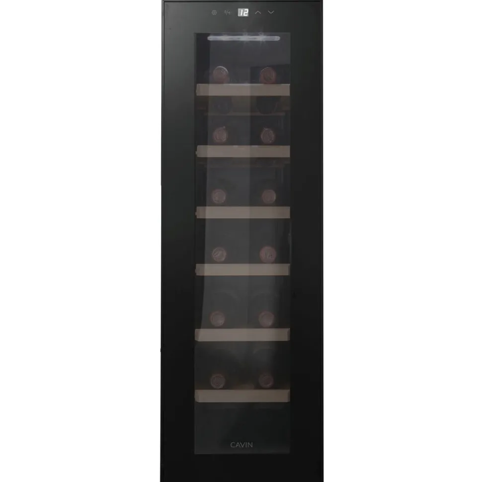 Viinikaappi Cavin Northern Collection 14, 27.3cm, 1 lämpötila-alue, vapaasti seisova, musta