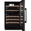 Viinikaappi mQuvée WineCave 800 50D Fullglass WCD50FGB-800, 49.5cm, 2 lämpötila-aluetta, integroitava, musta