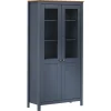 Vitriini Hill harmaa 85x37x170,5 cm täysi mänty (89013)