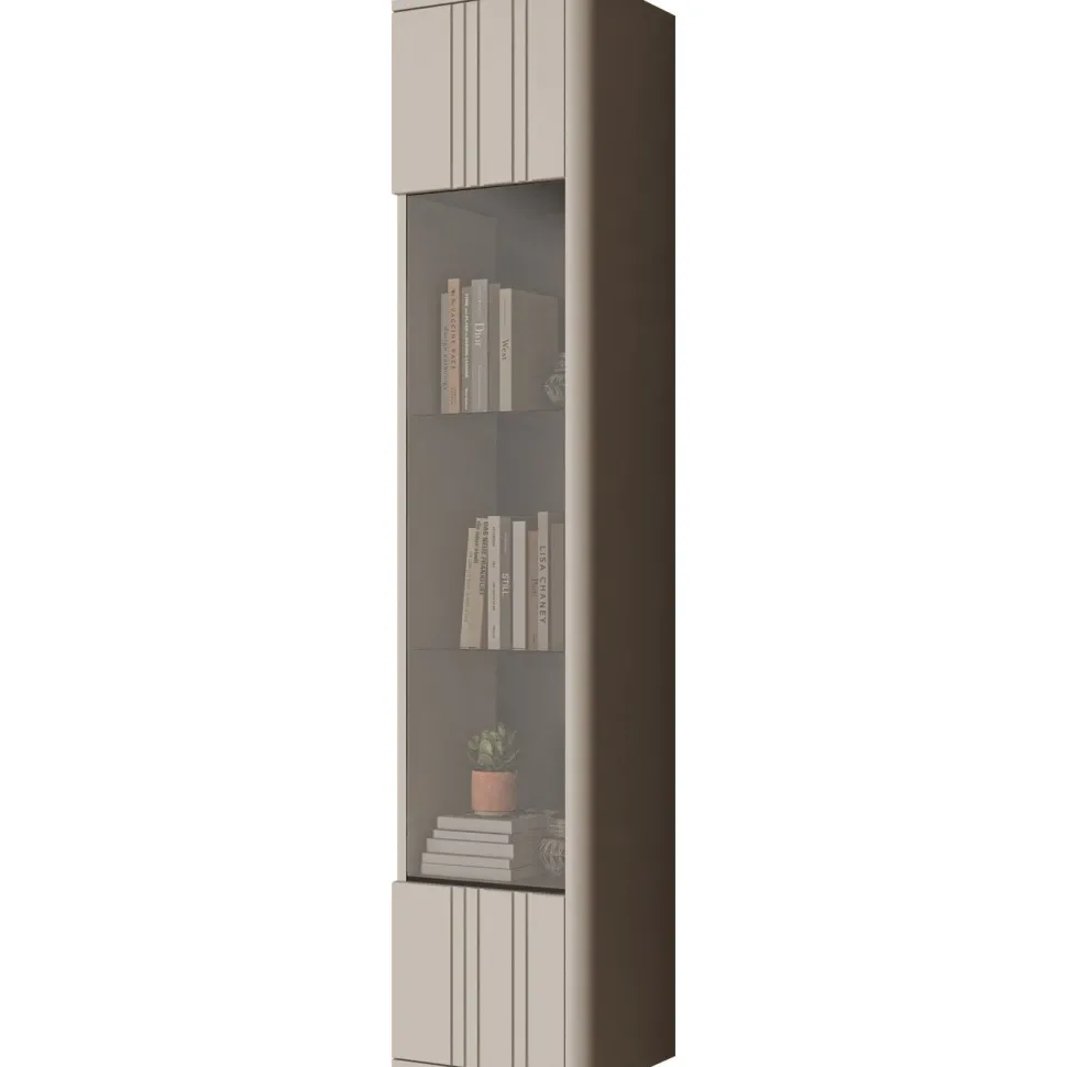 Vitriinikaappi Nomla PHILIPPE, 164cm, beige