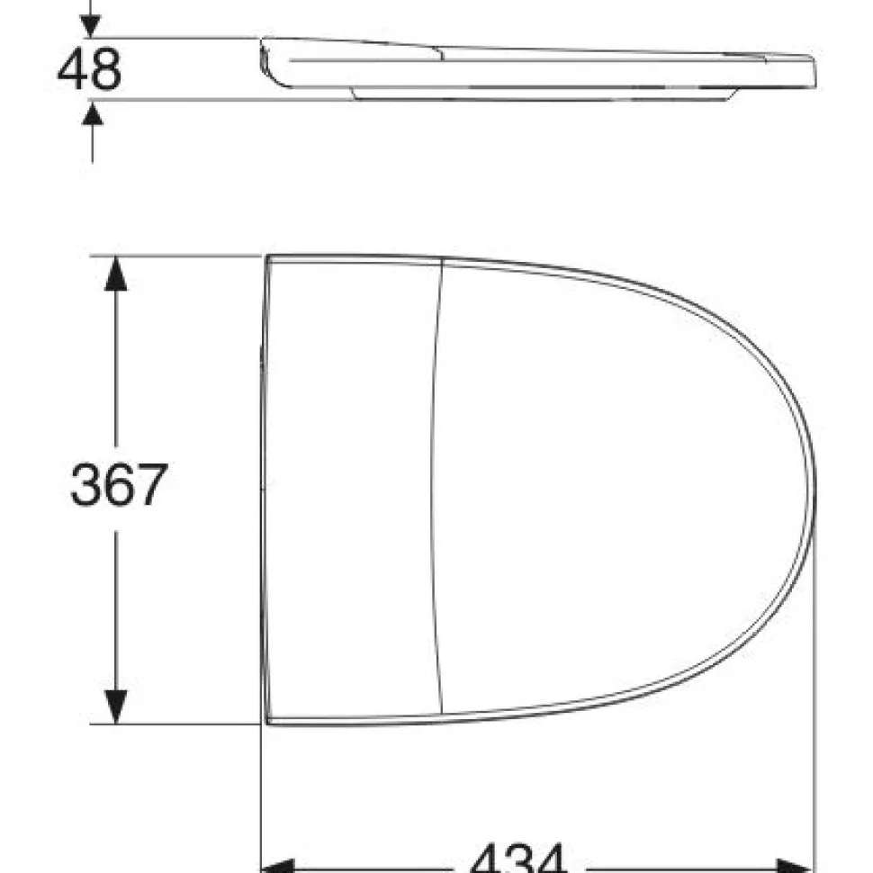 WC-istuimen kansi IDO Seven D 91537 valkoinen