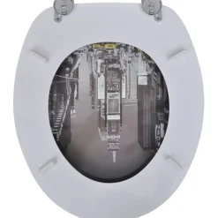 WC-istuimen kansi MDF New York Kuviointi