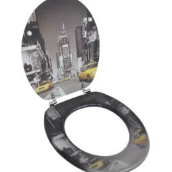 WC-istuimen kansi MDF New York Kuviointi