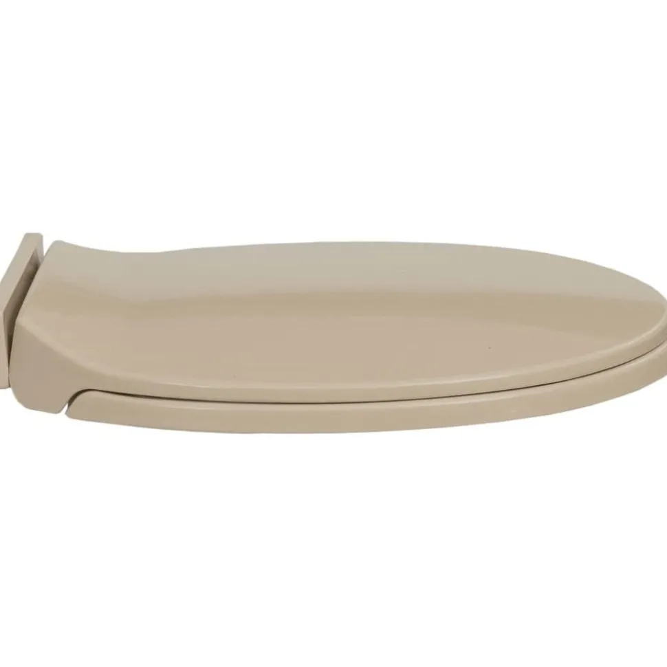 WC-istuimen kansi pehmeästi sulkeutuva beige soikea