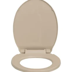 WC-istuimen kansi pehmeästi sulkeutuva beige soikea