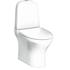 WC-istuin Gustavsberg Estetic, piilotettu S/P-lukko, Hygienic Flush, kaksoishuuhtelu, Soft Close -kannella, C+ liimakiinnitys, mattavalkoinen