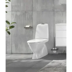 WC-istuin Gustavsberg Nautic 1500 Hygienic Flush kaksoishuuhtelu piilo S-Lukko + istuinkansi Nautic 9M24