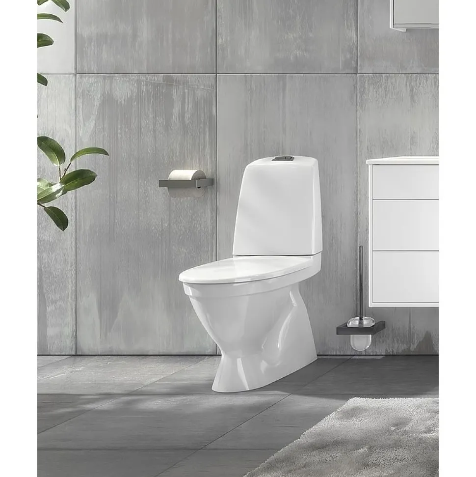 WC-istuin Gustavsberg Nautic 1500 Hygienic Flush kaksoishuuhtelu kanneton piilo S-Lukko