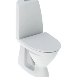 WC-istuin IDO Basic, piilo-S-lukko, 2-huuhtelu, istuinkannella
