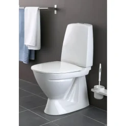 WC-istuin IDO Basic, piilo-S-lukko, 2-huuhtelu, istuinkannella