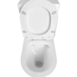 WC-istuin Interia Jalta huuhtelukaulukseton soft-close-kannella kaksoishuuhtelu