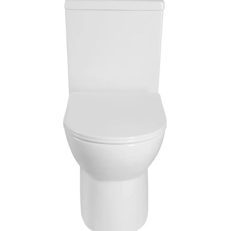 WC-istuin Interia Jalta huuhtelukaulukseton soft-close-kannella kaksoishuuhtelu