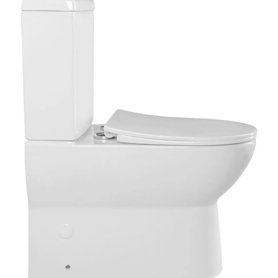 WC-istuin Interia Jalta huuhtelukaulukseton soft-close-kannella kaksoishuuhtelu