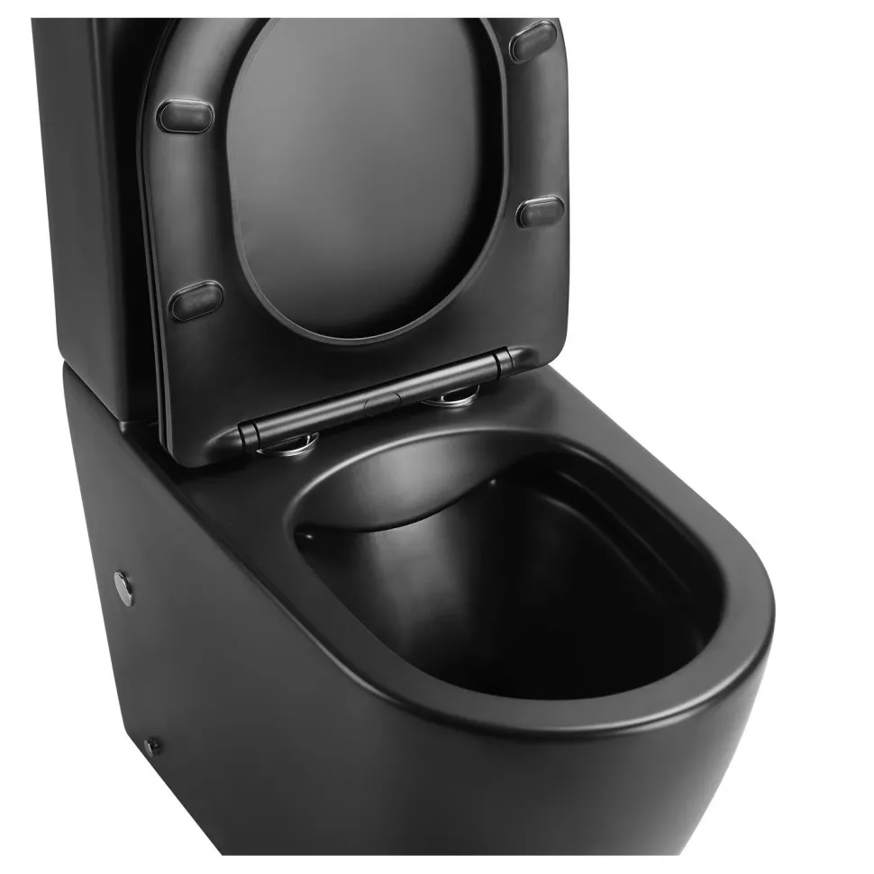 WC-istuin Interia Pacho Rimless, soft-close -kannella, eri värejä