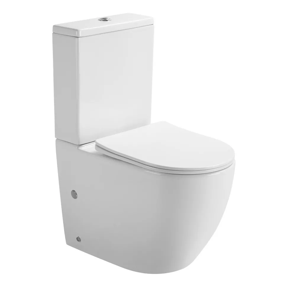 WC-istuin Interia Pacho Rimless, soft-close -kannella, eri värejä