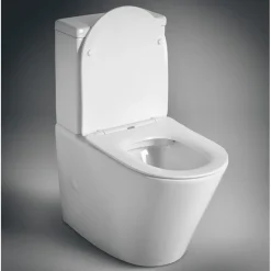 WC-istuin Interia Pako Rimless soft-close -kannella kaksoishuuhtelu, valkoinen