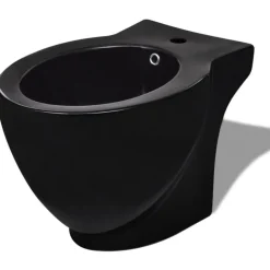 WC-istuin ja bidee musta