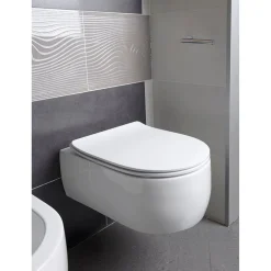 WC-istuin Kerasan Flo seinämalli valkoinen