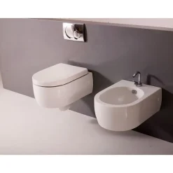 WC-istuin Kerasan Flo seinämalli valkoinen