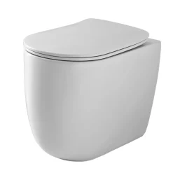 WC-istuin Kerasan Nolita Tech 5318TK Rimless lattiamalli S/P-lukko valkoinen