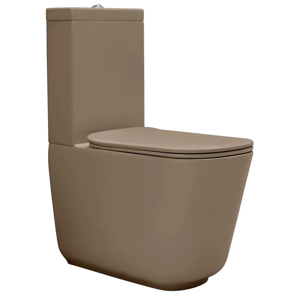 WC-istuin Kerasan Tribeca 3/6l kaksoishuuhtelu S/P-lukko matta eri värejä