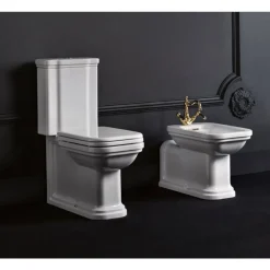 WC-istuin Kerasan Waldorf 3 3/6l kaksoishuuhtelu pronssi